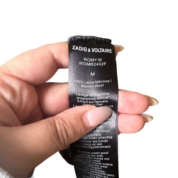 ZADIG & VOLTAIRE Romy Merino Wool Duster Sz‎ Medium - Picture 6 of 6